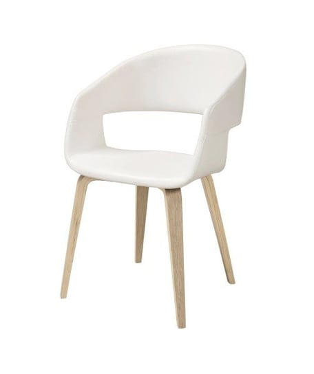 Krzesło ACTONA Nova, białe, 49,5x52,5x77 cm Actona
