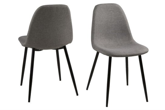 Krzesło ACTONA Wilma, jasnoszaro-czarne, 44,5x56x84 cm Actona