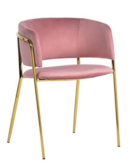 Krzesło Aksamit Delta Róż/Beż MIA home