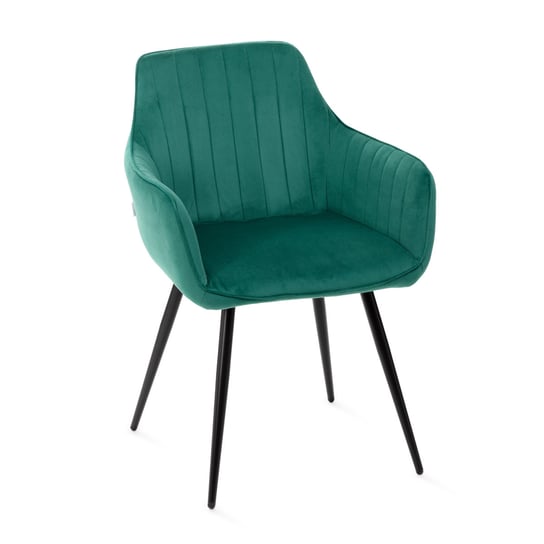Krzesło ANDRE welurowe zielone 56x61x86 cm HOMLA Homla