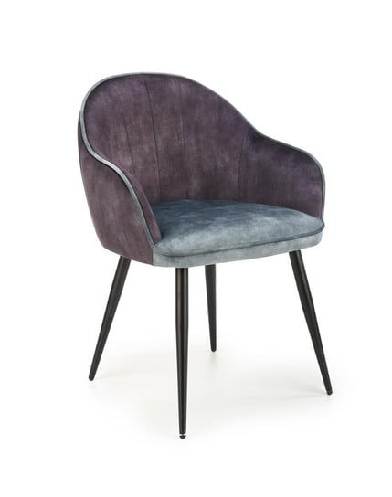 Krzesło Arlette szare/niebieskie Intesi