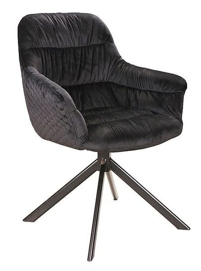 Krzesło Astoria Velvet Czarny / Bluvel 19 Czarny Komfort