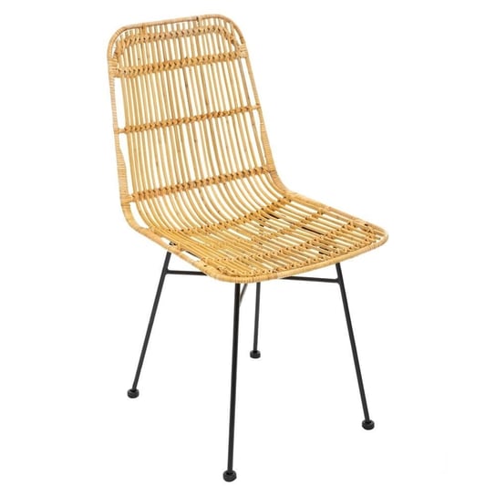 Krzesło ATMOSPHERA Kubu, brązowo-czarne, 88x45x57 cm Atmosphera