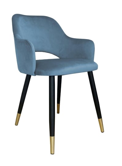 Krzesło ATOS Milano BL06, czarno-złote, 76x42x57 cm Atos