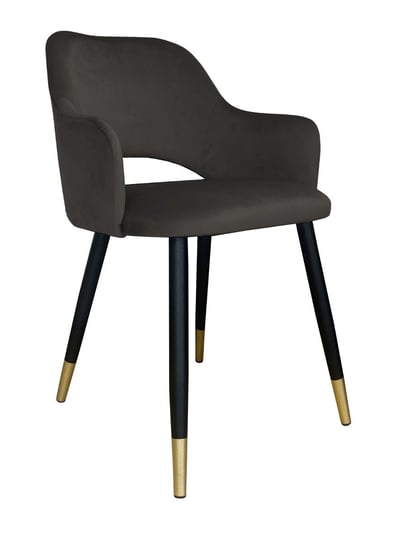 Krzesło ATOS Milano MG05, brązowo-czarne, 76x42x57 cm Atos