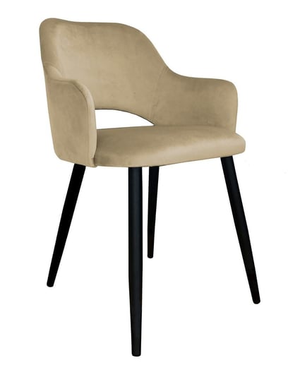 Krzesło ATOS Milano MG06, jasnobrązowo-czarne, 76x42x57 cm Atos