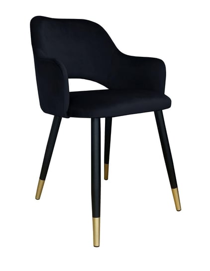 Krzesło ATOS Milano MG19, czarno-złote, 76x42x57 cm Atos