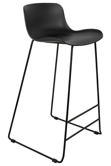Krzesło barowe COMA KH010100954 z oparciem czarne King Home