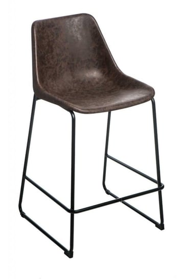 Krzesło barowe DEKORACJADOMU Brity Vintage, brązowe, 96,5x52x52 cm DekoracjaDomu.pl