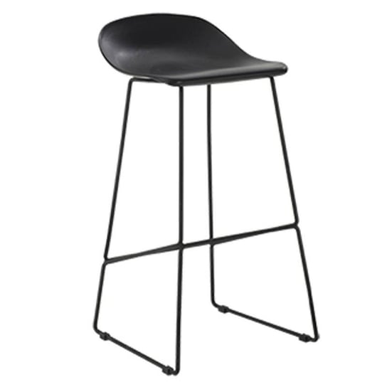 Krzesło barowe DOT BAR siedzisko czarne hoker loftowy Step Into Design