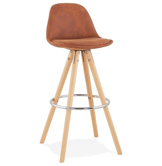 Krzesło barowe,hoker AGOUTI - Brązowy Kokoon Design