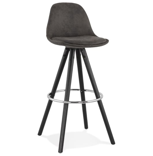 Krzesło barowe,hoker AGOUTI - Ciemno-szary Kokoon Design