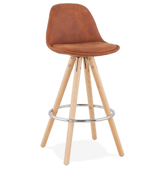 Krzesło barowe,hoker AGOUTI MINI 65 - Brązowy Kokoon Design