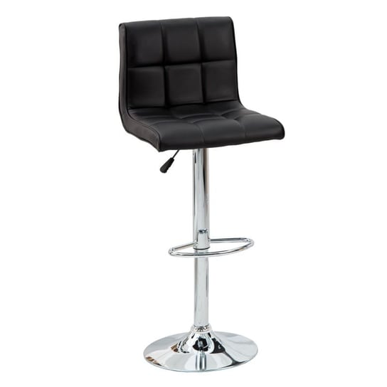 Krzesło barowe INTERIOR retro Toro, czarne, 115x45x50 cm INTERIOR