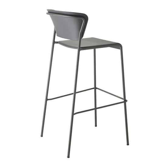 Krzesło barowe Lisa 75cm antracytowe SCAB Design