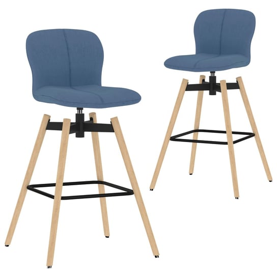 Krzesło barowe obrotowe, niebieskie, 41x50x98 cm / AAALOE Inna marka