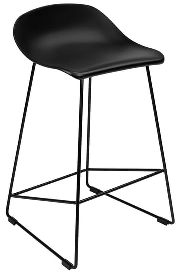 Krzesło barowe ROLF PC-148A czarne 66 cm - polipropylen King Home