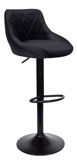 Krzesło Barowe Welurowe Caliso Czarny black CHILL ART