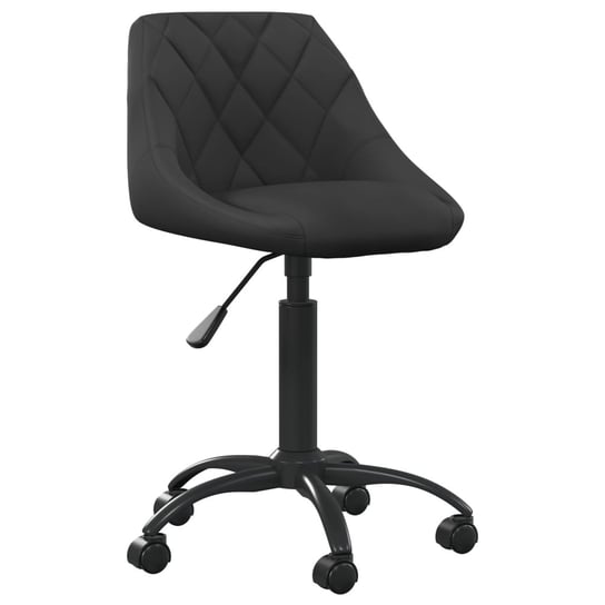 Krzesło biurowe aksamitne, czarne, 44x46x(67,5-79) / AAALOE Inna marka