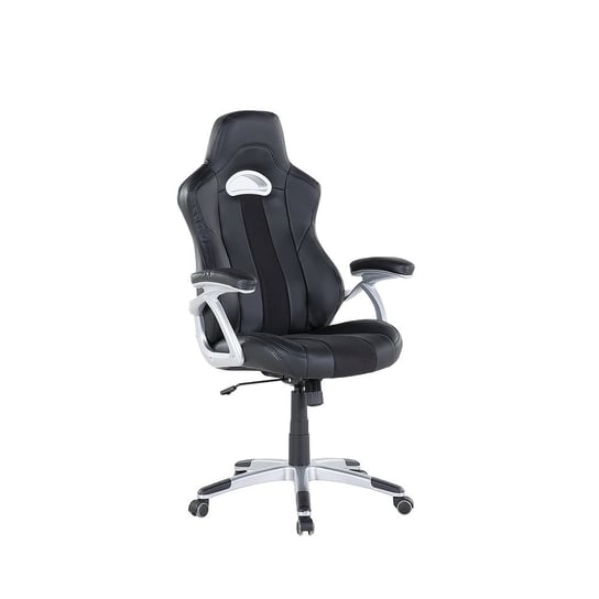 Krzesło biurowe BELIANI Adventure, czarno-srebrny, 130x68x46 cm Beliani