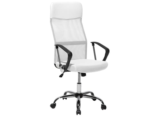 Krzesło biurowe BELIANI Design, biało-czarne, 144x60x56 cm Beliani