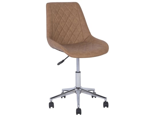 Krzesło biurowe BELIANI Maribel, brązowo-srebrne, 96x51x59 cm Beliani