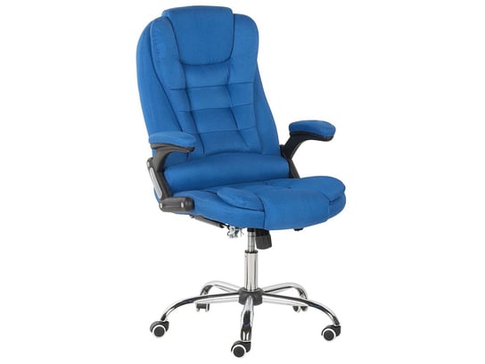 Krzesło biurowe BELIANI Royal, niebiesko-czarny, 48x66x115 cm Beliani