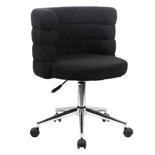 Krzesło Biurowe Cloud Krzesło Biurowe Z Regulacją Wysokości I Kółkami, Czarne SVITA