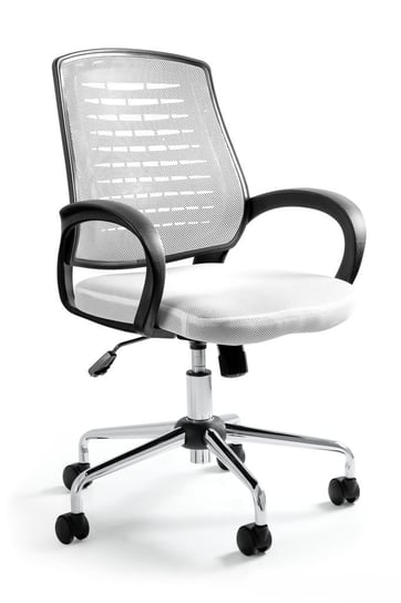 Krzesło biurowe, fotel, Award, biały Unique