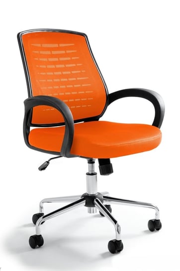 Krzesło biurowe, fotel, Award, pomarańczowy Unique