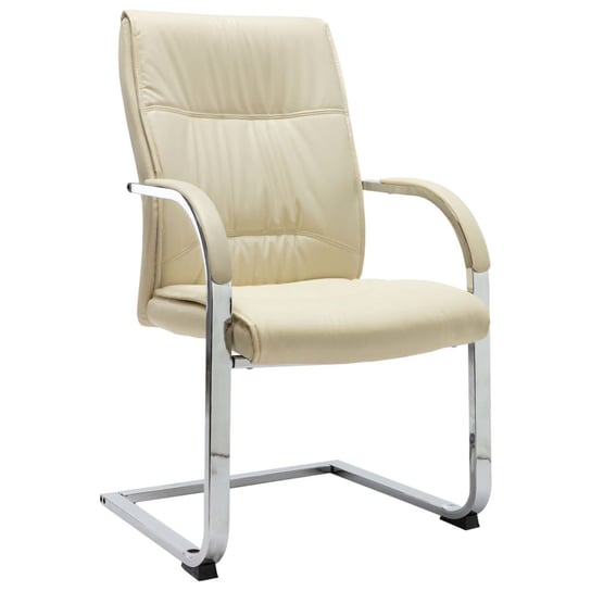 Krzesło biurowe, kremowe, 58x67.5x102 cm / AAALOE Inna marka