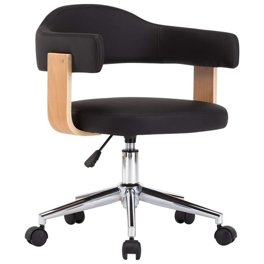 Krzesło biurowe obrotowe, czarne, tapicerowane, 49 / AAALOE Inna marka