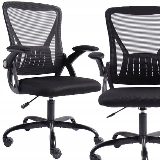 Krzesło biurowe obrotowe KRAKEN - czarny z regulacją wysokości i podłokietnikami KREDO Kraken Chairs