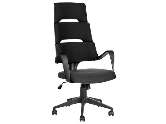 Krzesło biurowe regulowane czarne GRANDIOSE Beliani