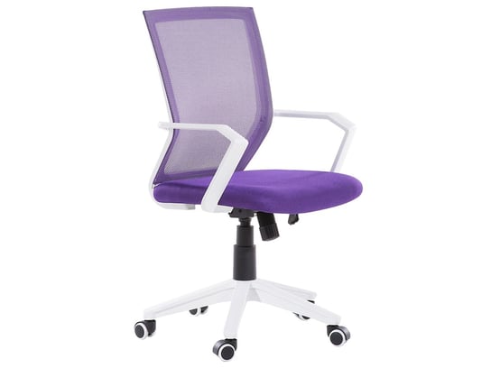 Krzesło biurowe regulowane fioletowe RELIEF Beliani