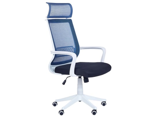 Krzesło biurowe regulowane niebieskie LEADER Beliani