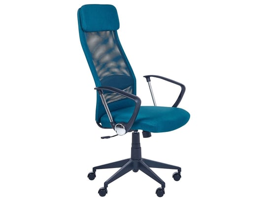 Krzesło biurowe regulowane niebieskie PIONEER Beliani