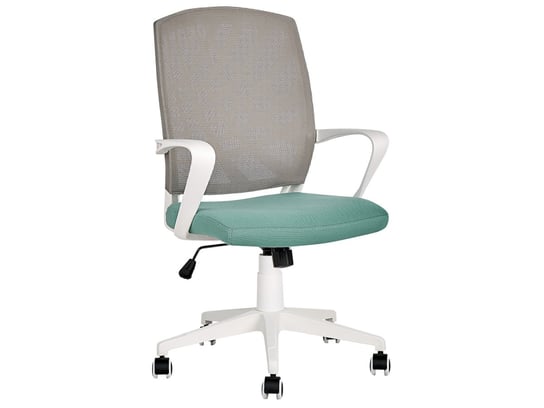 Krzesło biurowe regulowane szaro-niebieskie BONNY Beliani