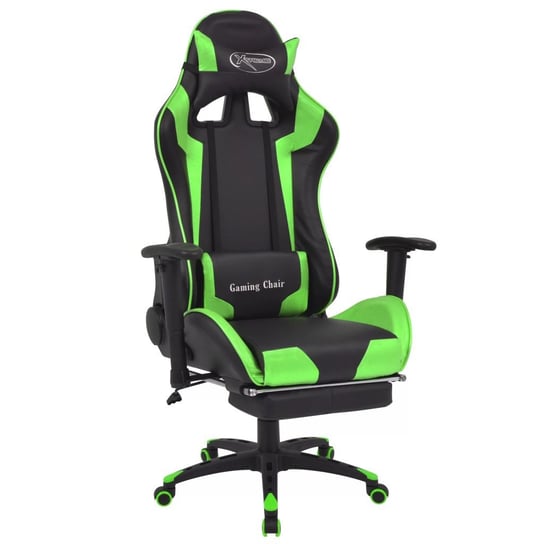 Krzesło biurowe vidaXL, zielone, 70x71x136 cm vidaXL