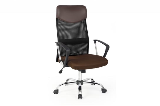 Krzesło biurowe z membraną brązowe ZALUS Konsimo