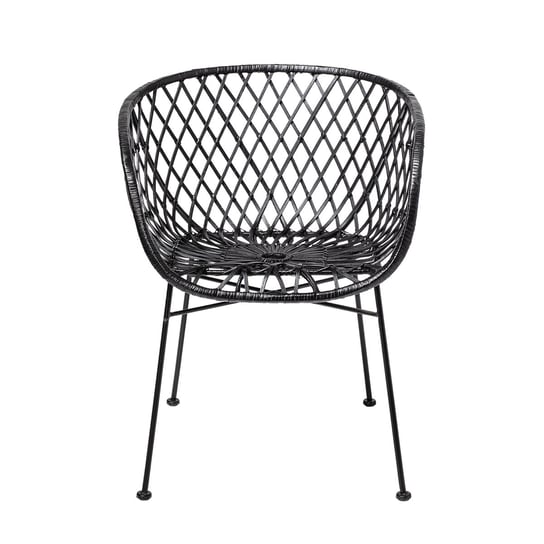 Krzesło BLOOMINGVILLE Kama, czarne, 76x59x59 cm Bloomingville