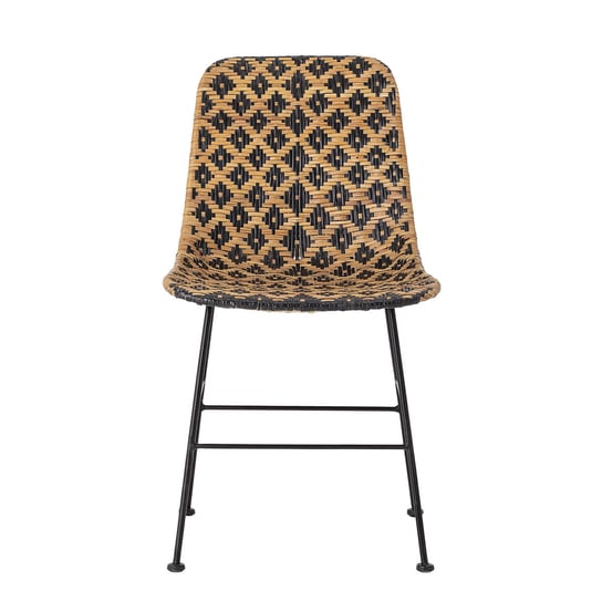 Krzesło BLOOMINGVILLE Kitty, brązowo-czarne, 80x44x55 cm Bloomingville