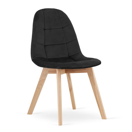 Krzesło BORA - aksamit czarny Leobert