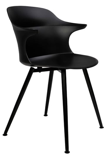 Krzesło BRAZO czarne - polipropylen, metal King Home