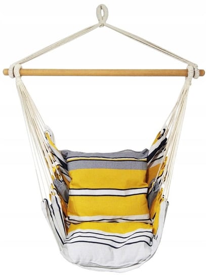 Krzesło brazylijskie fotel wiszący hamak huśtawka KOS 130x100 wz.01 Kontrast