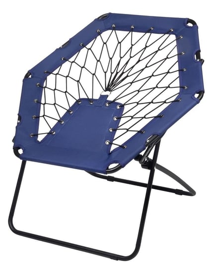 Krzesło bungee CHILL OUT, czarny, niebieski UPOMINKARNIA