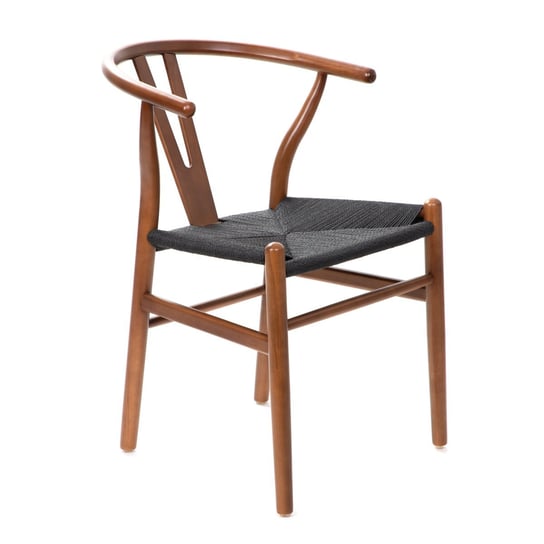Krzesło CADERIA plecione brązowe 45x45x76 cm HOMLA Homla