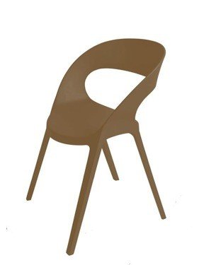 Krzesło Carla, brązowe, 78x56x56 cm Resol