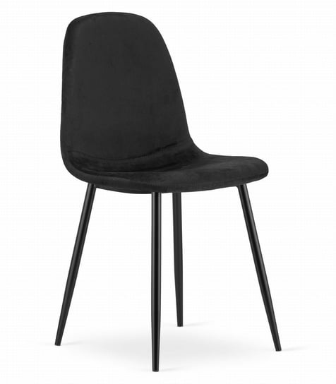 Krzesło COMO - czarny aksamit x 2 Oskar