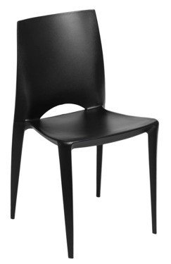 Krzesło D2 DESIGN Bee, czarne, 44,5x47x83,5 cm D2.DESIGN